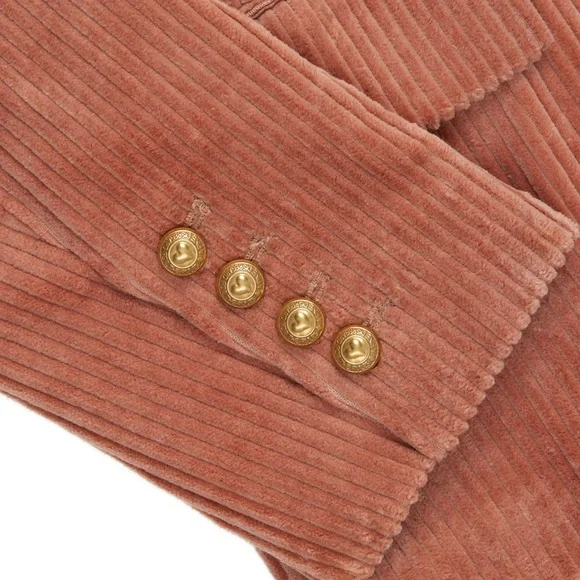 Rowing Blazers NWT Medium Corduroy Diana Blazer in Dusty Rose Pink - Picture 3 of 10